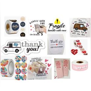 50 pc assorted shipping stickers